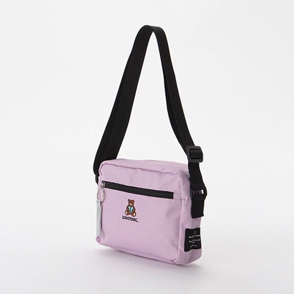 ワンポイント刺しゅうショルダーバッグ