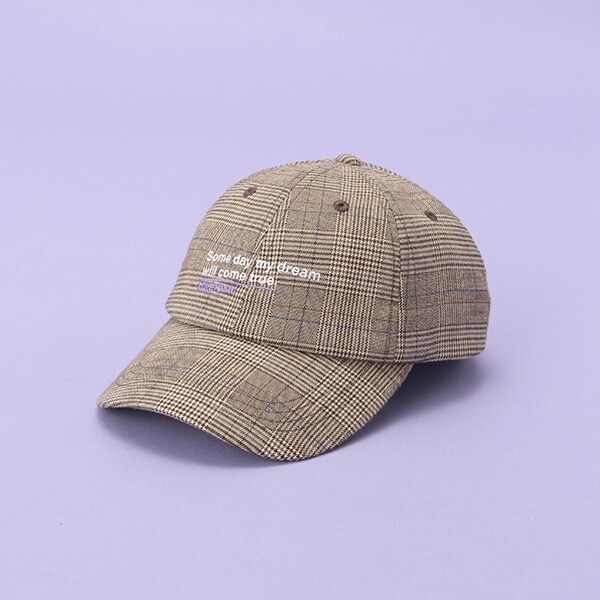 グレンチェックロ―キャップ