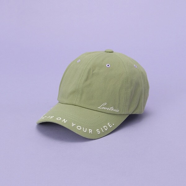 ツバ刺しゅうローキャップ