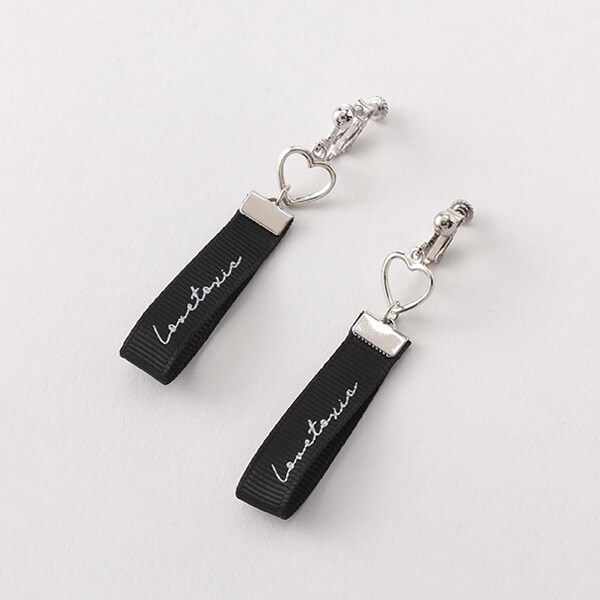 ガーリーロゴテープイヤリング