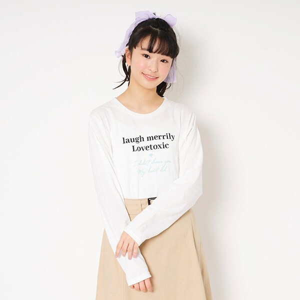 ガーリーロゴTシャツ