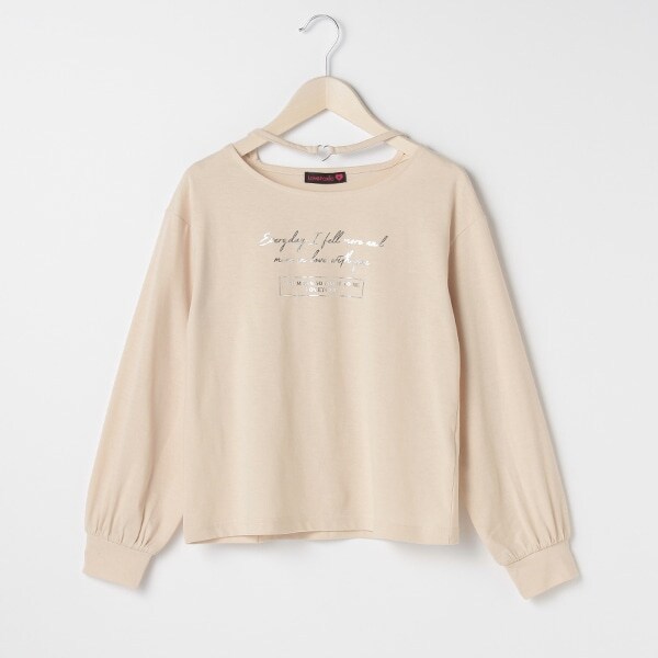 チョーカー風箔プリントTシャツ