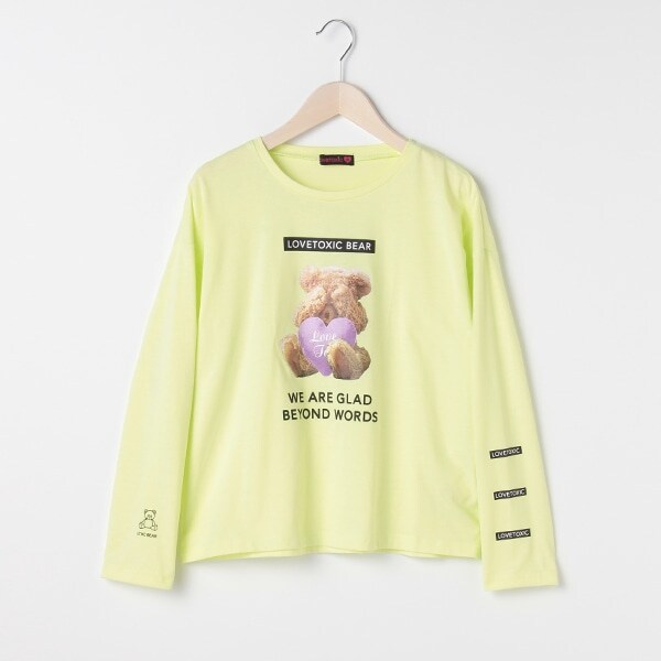 くまプリントTシャツ