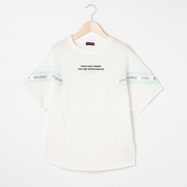 メッシュ切り替えロゴビッグTシャツ