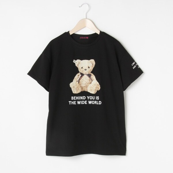 クマプリントロゴTシャツ