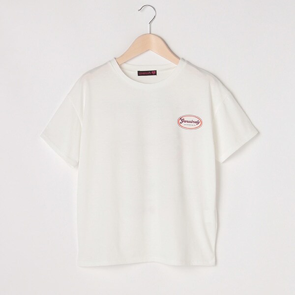 サークルバックプリント半袖Tシャツ