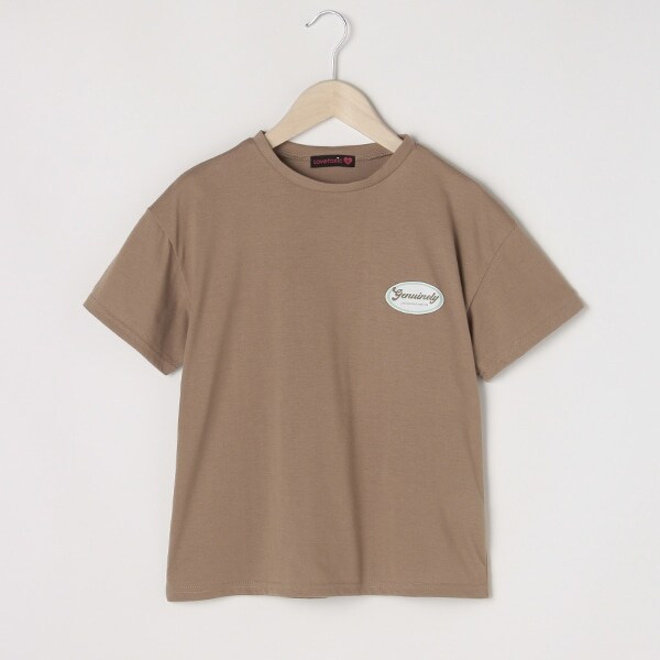 サークルバックプリント半袖Tシャツ