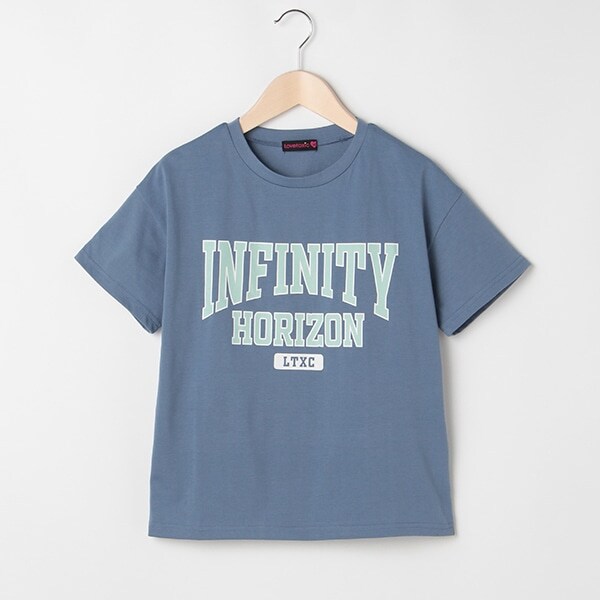 カレッジロゴプリント半袖Tシャツ