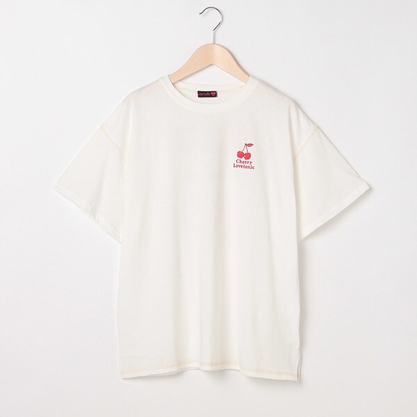 配色ステッチ半袖Tシャツ