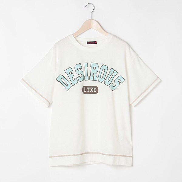 カレッジロゴプリントTシャツ