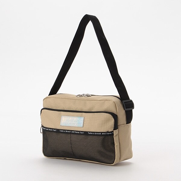 メッシュポケットショルダーバッグ