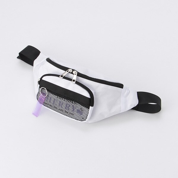 クリアテープつきメッシュポケットウエストバッグ
