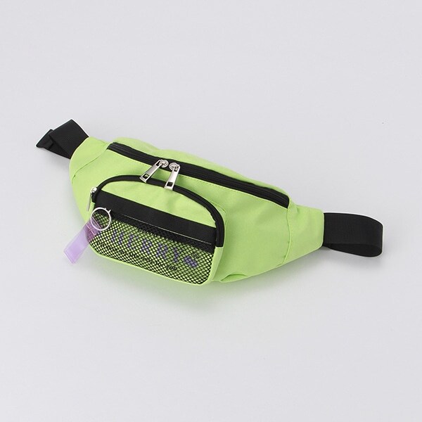 クリアテープつきメッシュポケットウエストバッグ