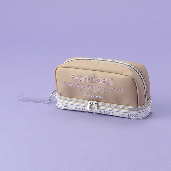 下ポケットラインロゴペンポーチ