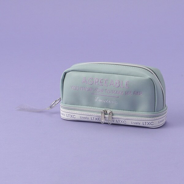 下ポケットラインロゴペンポーチ