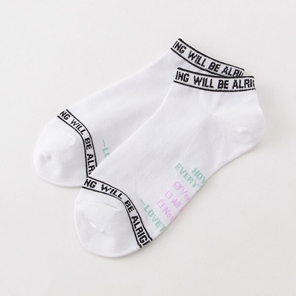 ラインロゴスニーカーインソックス