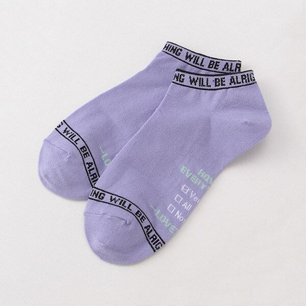 ラインロゴスニーカーインソックス