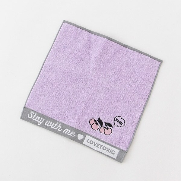 チェリー刺しゅうパイルハンドタオル