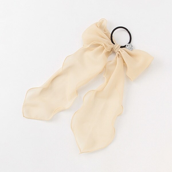 オーガンジーリボンヘアポニー