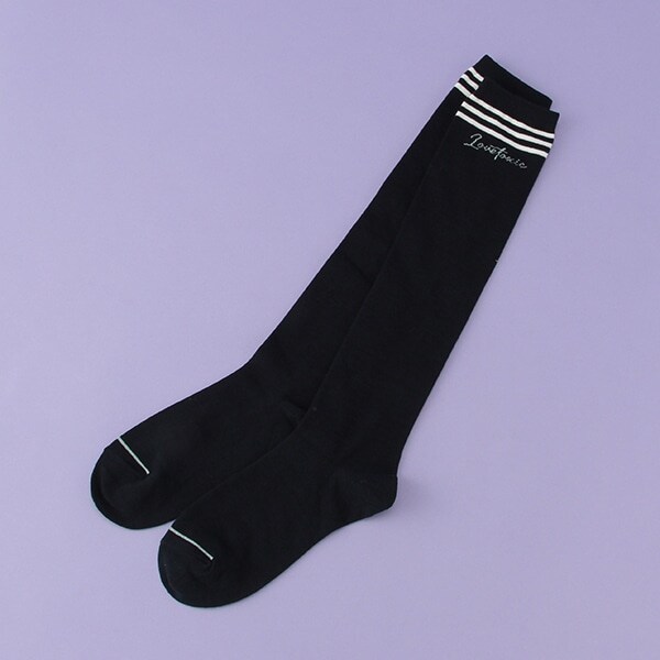 3本ライン入りハイソックス