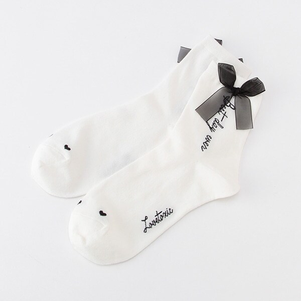 リボンクルーソックス