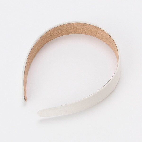 サテン調ワイドカチューシャ