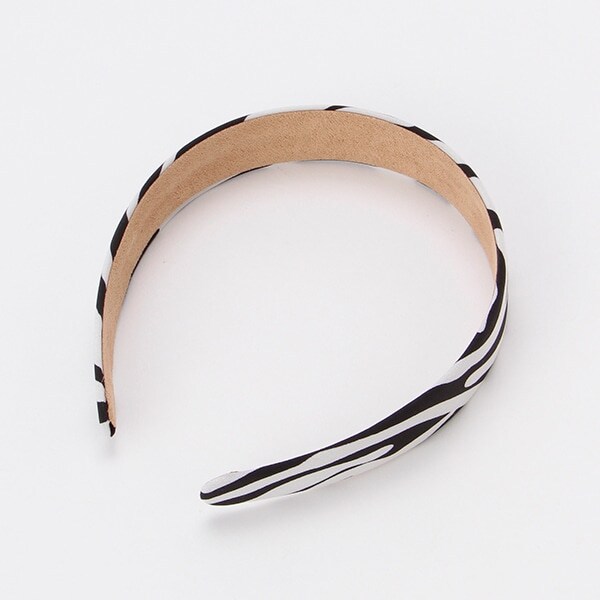 サテン調ワイドカチューシャ