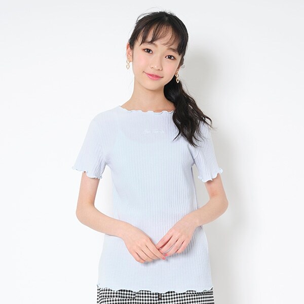 メローロックテレコ半袖Tシャツ