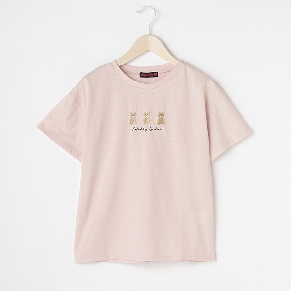 ベアー刺しゅう半袖Tシャツ