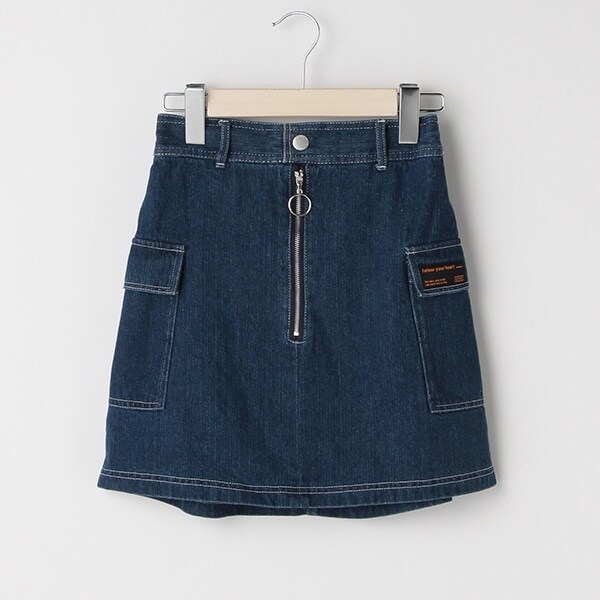 ハーフZIP台形スカパン