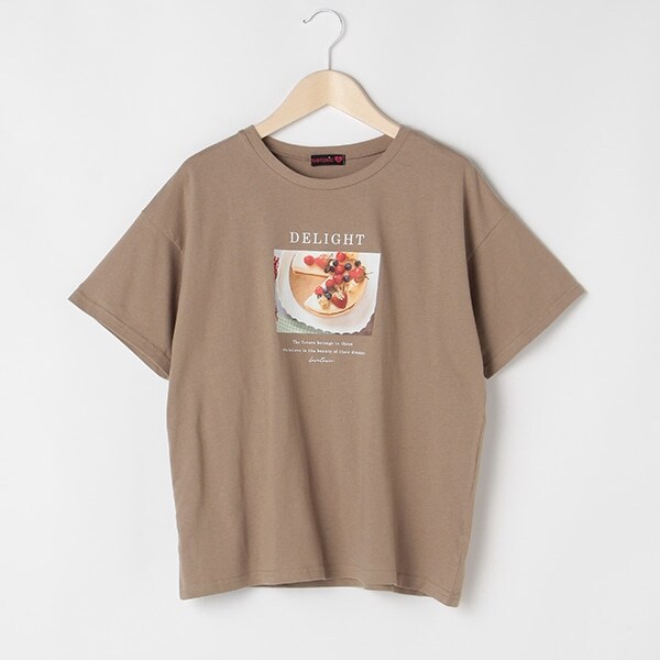 フロントフォトプリント半袖Tシャツ
