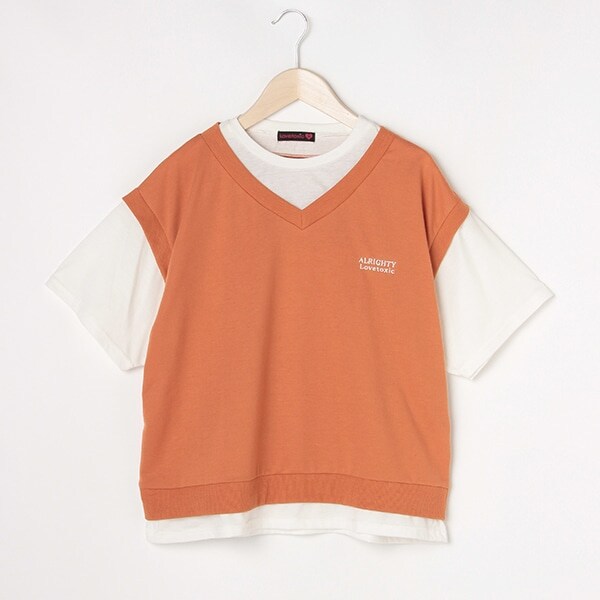 ベストレイヤード半袖Tシャツ