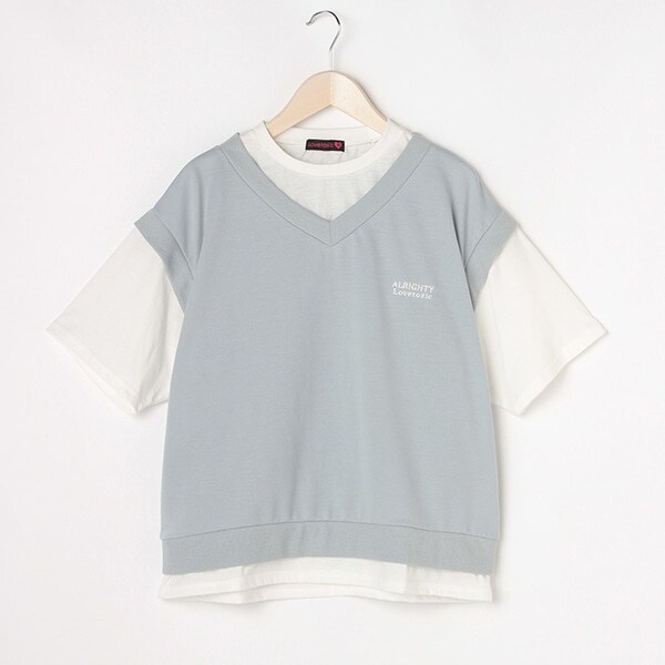 ベストレイヤード半袖Tシャツ