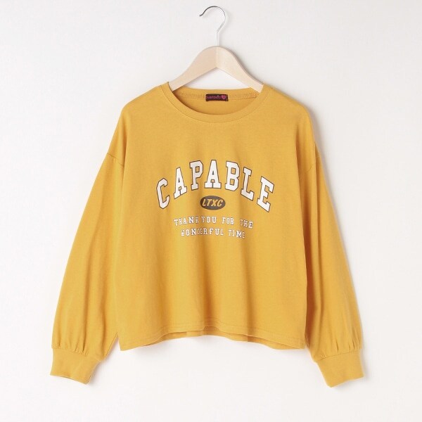 カレッジパフスリーブ長T