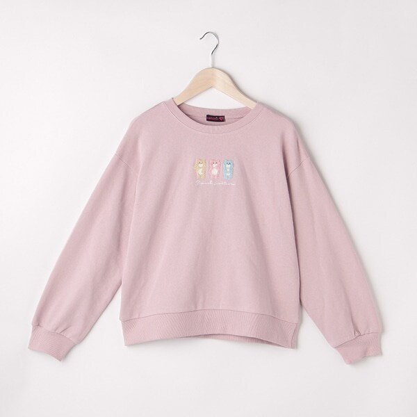 ベア刺繍プルオーバー