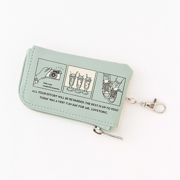 イラストパスリールキーケース