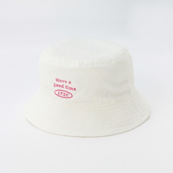 コーデュロイバケットハット