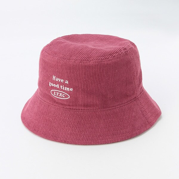 コーデュロイバケットハット