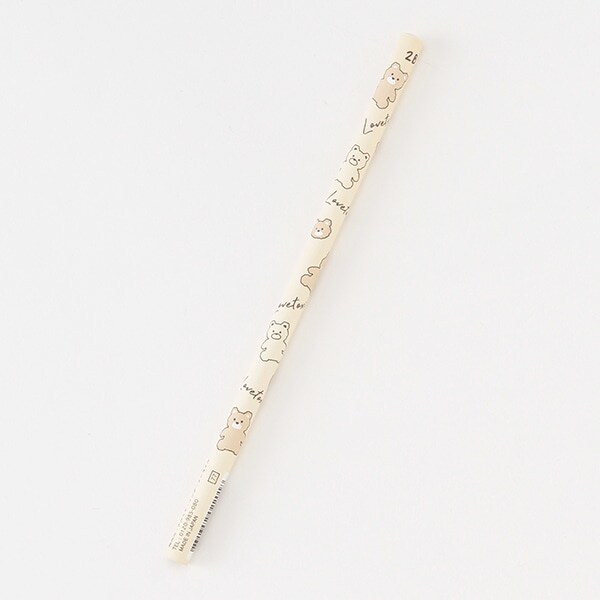 ゆるくま飛柄2B鉛筆【日本製】