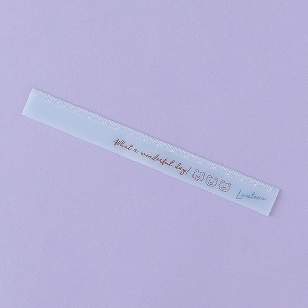 ゆるくま17cm定規【日本製】