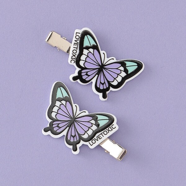 モチーフ前髪ピン