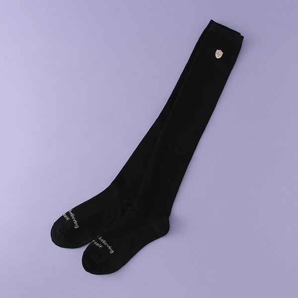 ワンポイントニーハイソックス