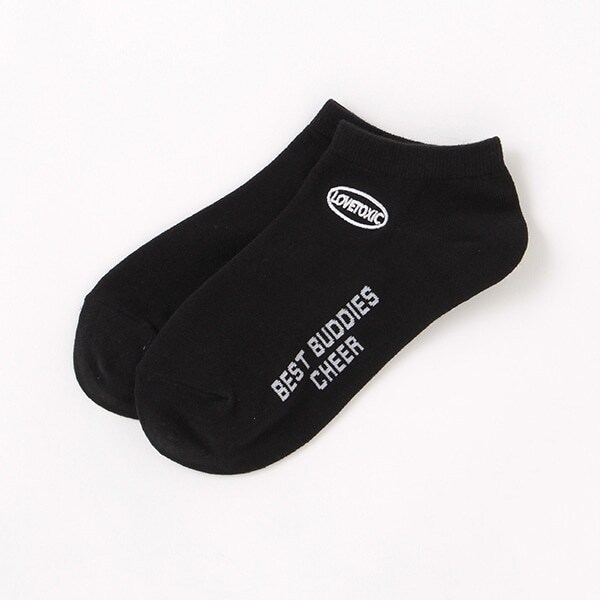 サークル刺繍スニーカーインソックス