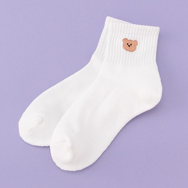 アソート刺しゅうリブソックス