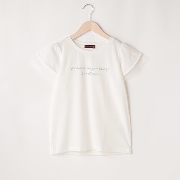 袖フリルチュール半T