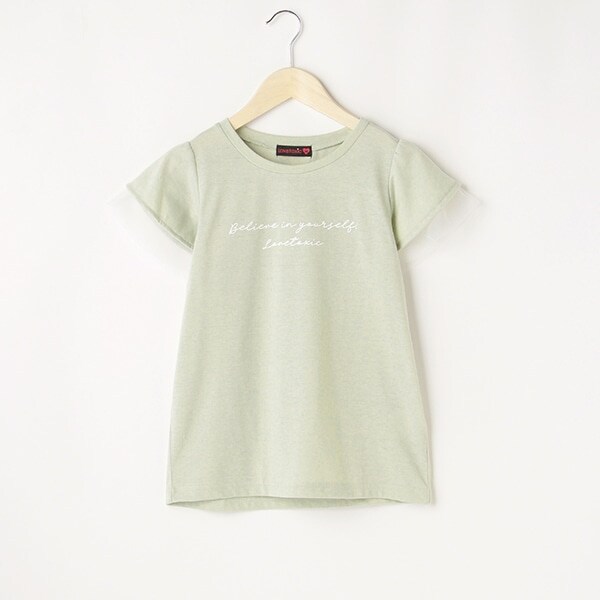 袖フリルチュール半T