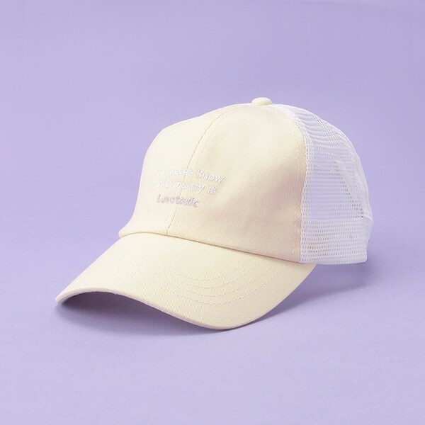 フロント刺しゅうメッシュCAP