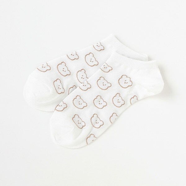 ゆるキャラ総柄スニーカーインソックス