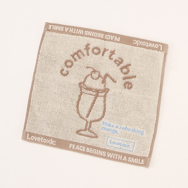 ソーダ柄ハンドタオル