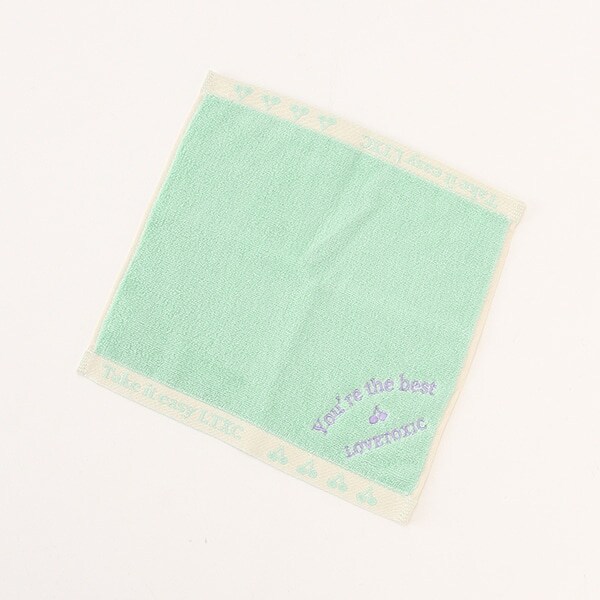 ロゴ刺しゅうハンドタオル